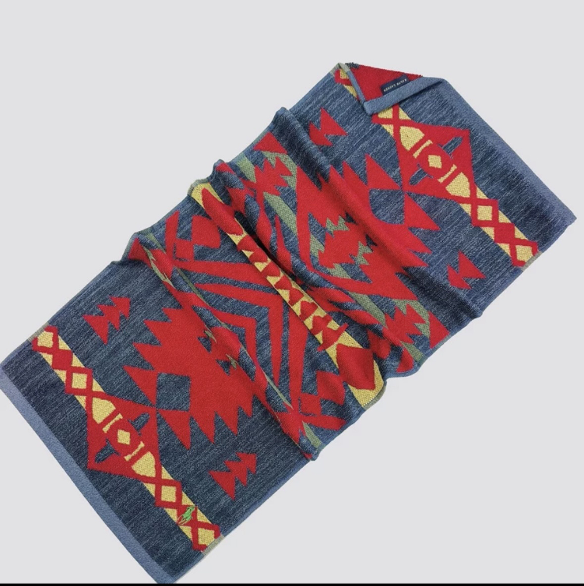 出口日单原单保罗印第安风格纯棉大浴巾