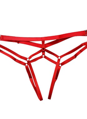 Sexy low waisted hollow crotch underwear性感低腰镂空开裆内裤