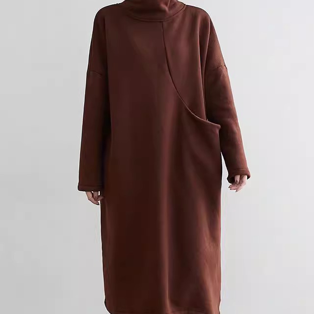 Fashionable long sleeved hoodie dress 时尚长袖卫衣连衣裙女士