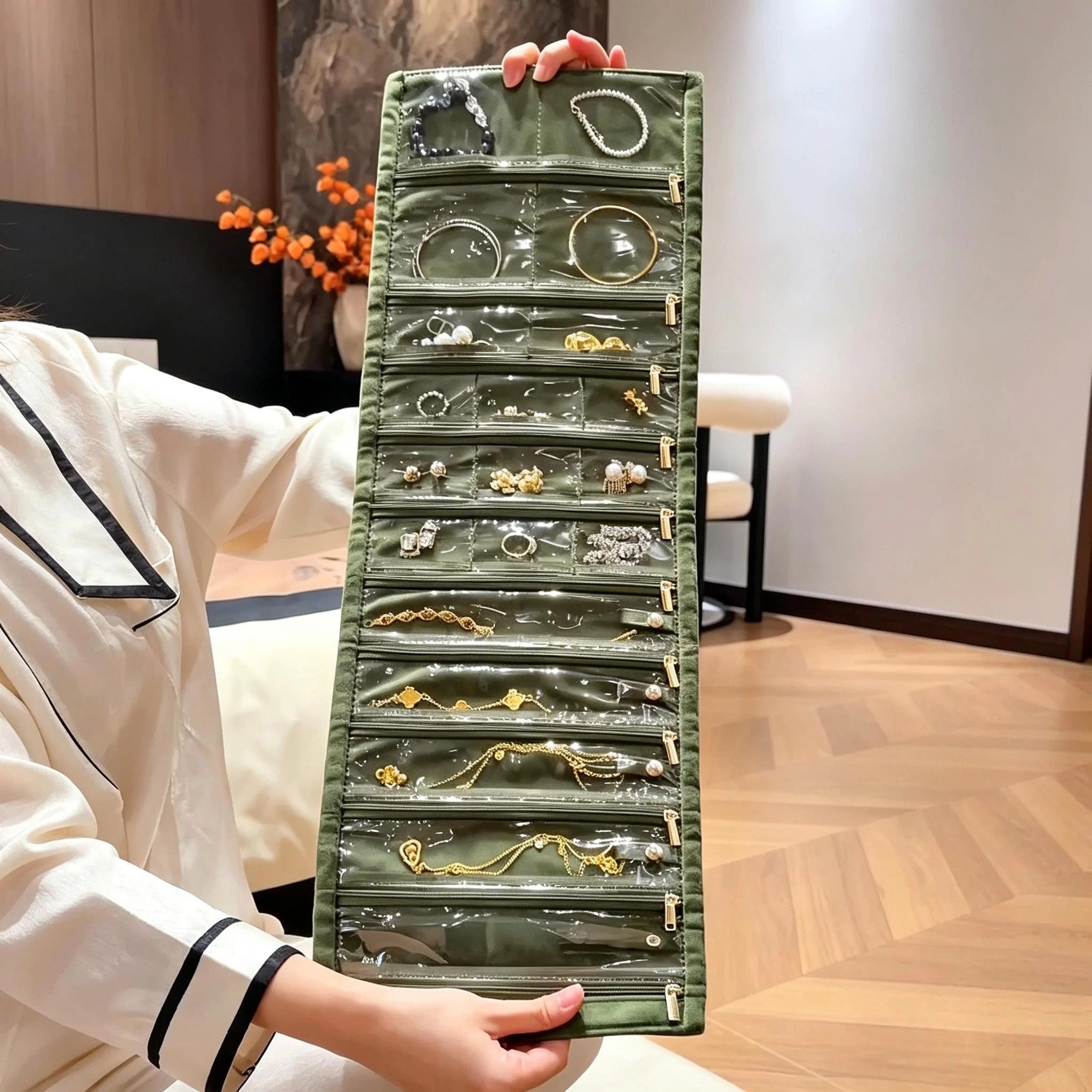 丝绒旅行便携首饰收纳包防尘防刮
