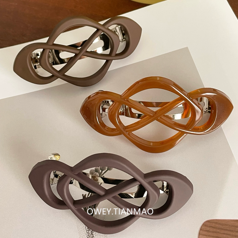 中国结简约轻巧后脑勺马尾弹簧夹