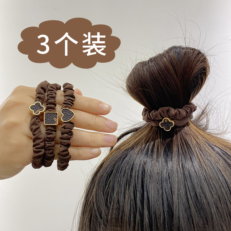 简约时尚皮筋小肠发圈头绳头饰