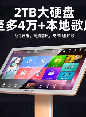 山水(SANSUI)C21家庭ktv一体机智能语音点歌专业双系统高清触摸屏