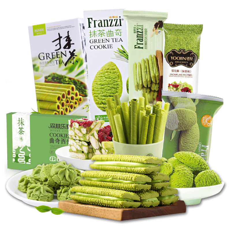 曲奇饼干抹茶味零食大礼包网红爆款组合散装整箱超大混合装旗舰店