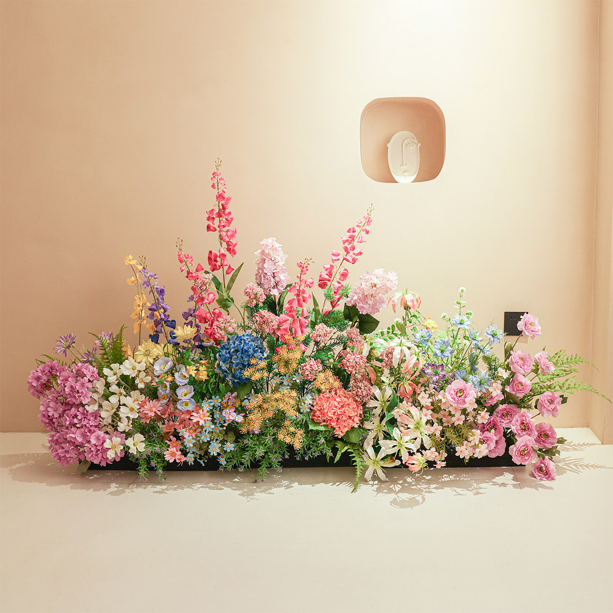 莫奈花园彷真花假绿植造景组合室内高端彷生植物橱窗装饰景观摆件