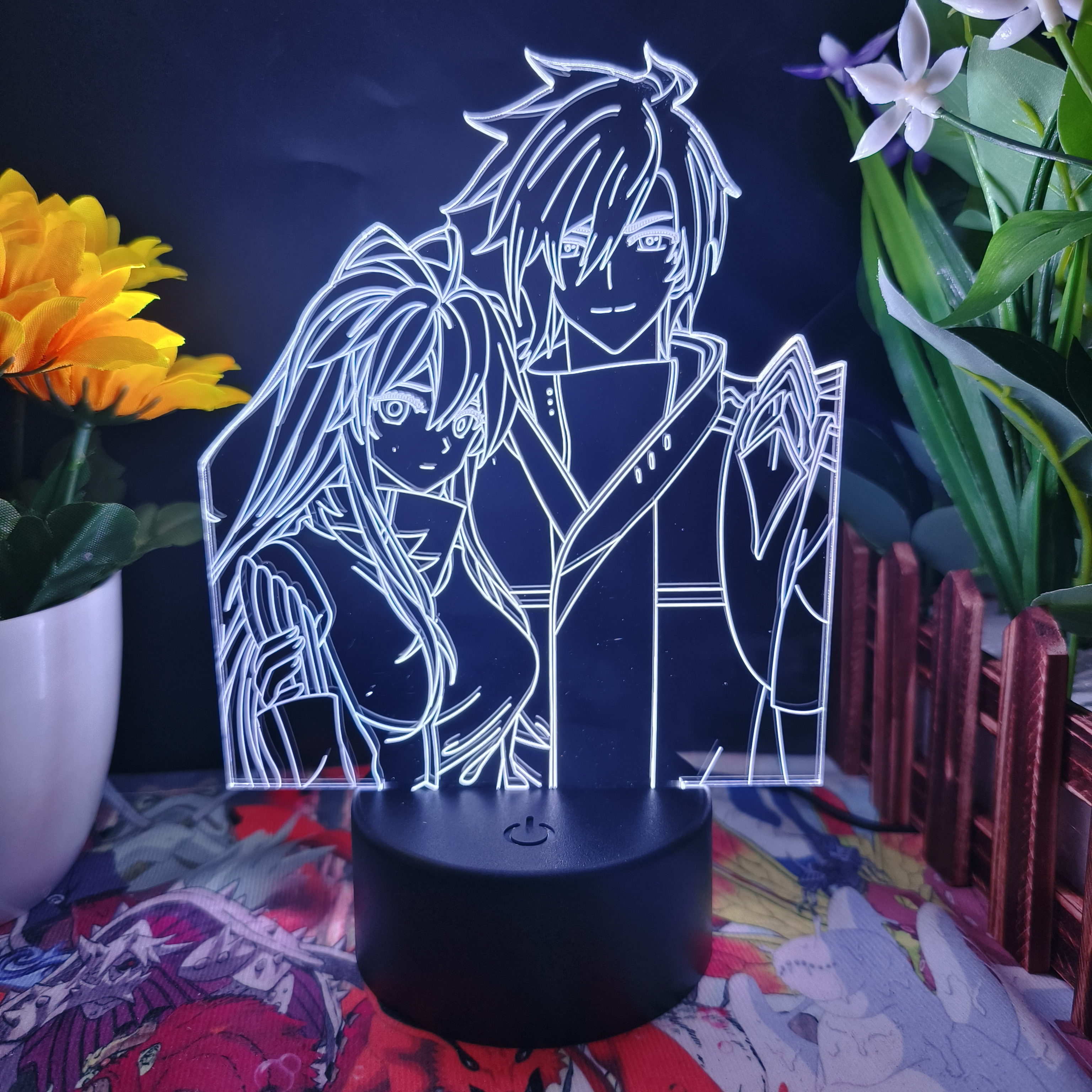 二次元动漫斗罗大陆古月娜唐舞麟唐舞桐3D小夜灯模型卧室摆件