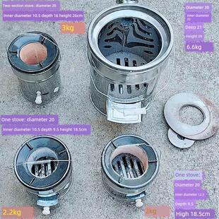 新款蜂窝煤炉子 农村烤火炉 老式煤炭炉取暖炉家用炭煤二用藕煤炉