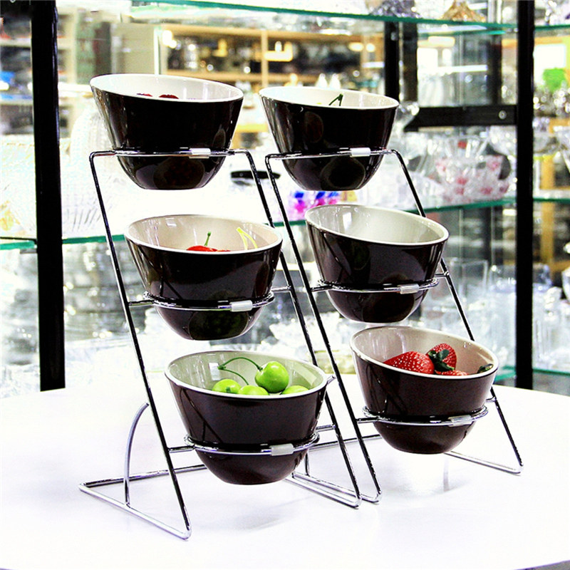 火锅调料架商用麻辣烫蘸料自助小料架子三层调味调料碗置物架层架