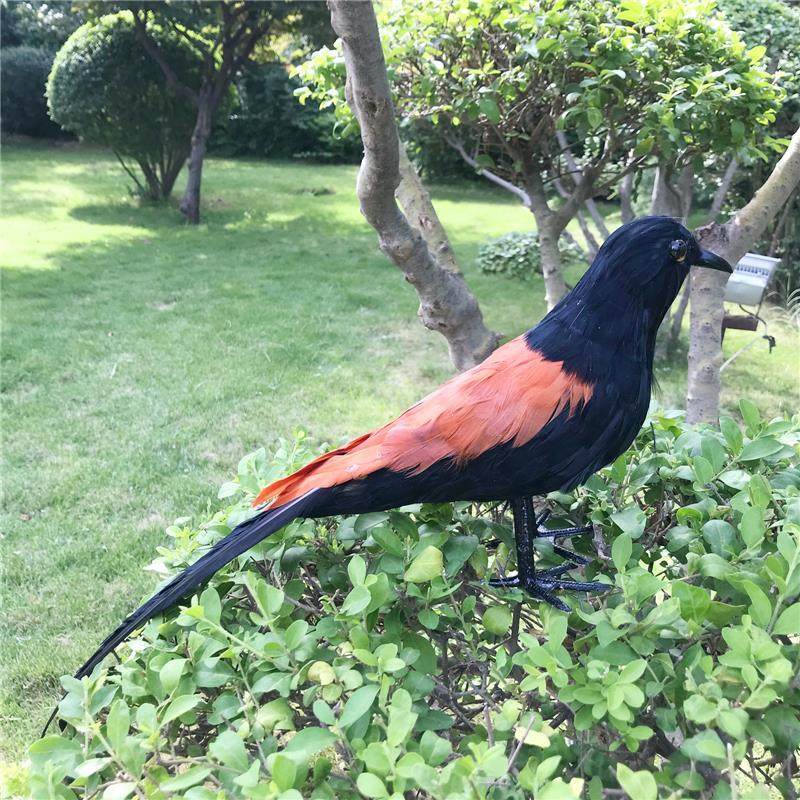 迷你版仿真红毛鸡羽毛鸡饰品装饰工艺品景观造景橱窗美陈教学