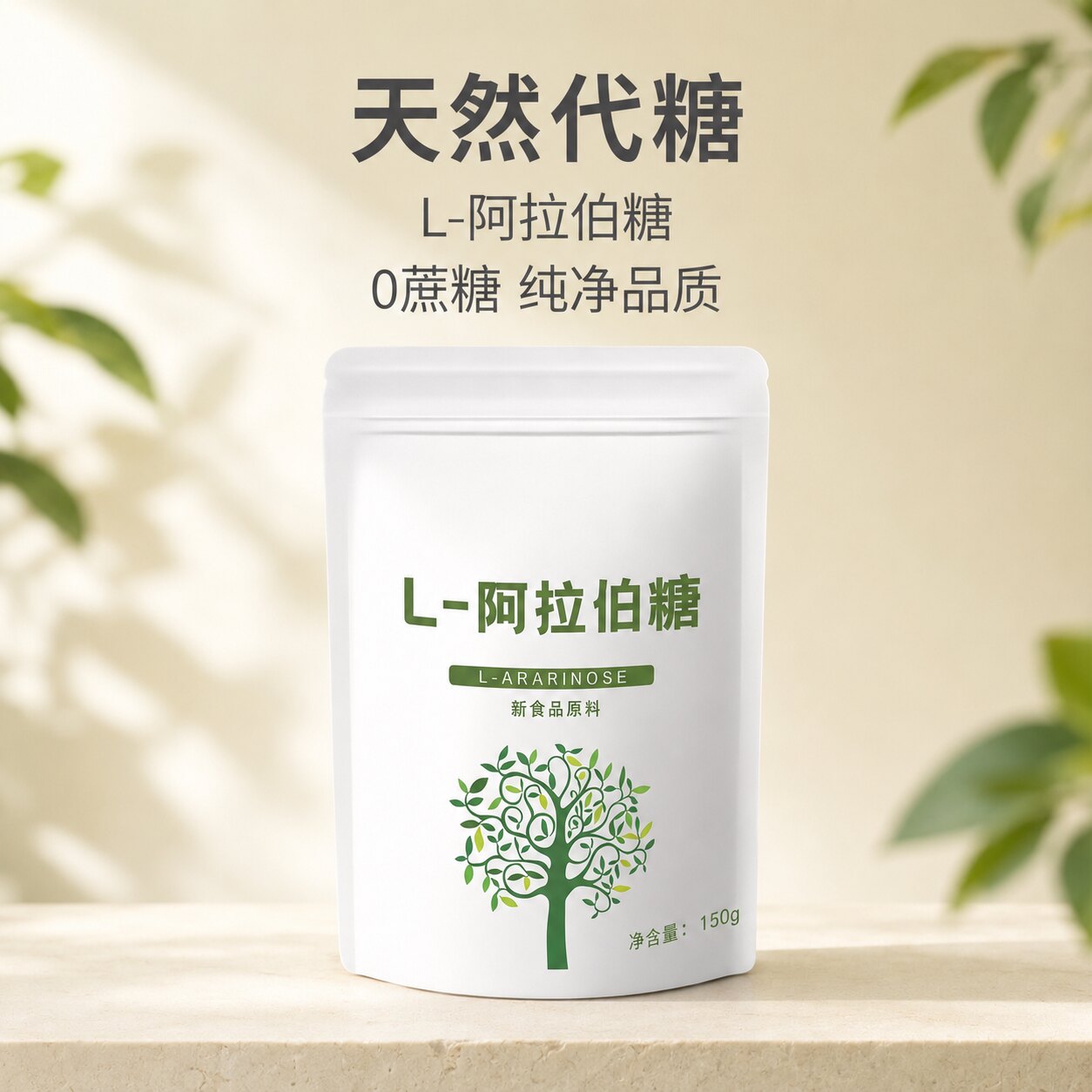l阿拉伯糖粉甜代糖无蔗糖食添美吸收成人150克抗糖咖啡0蔗糖