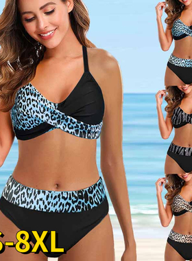 Fashion printed split swimsuit for women时尚印花分体泳衣女士