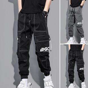 Loose and versatile leggings cargo pants宽松百搭束脚工装裤男