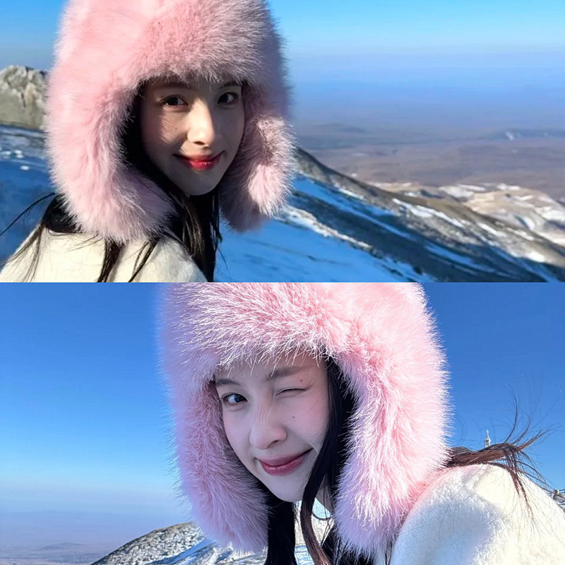 东北-40℃防寒毛绒帽子女冬季加厚粉色防风雪地帽保暖护耳雷锋帽,服饰配件/皮带/帽子/围巾,帽子,淘宝优惠券,粉丝福利购,淘宝优惠卷
