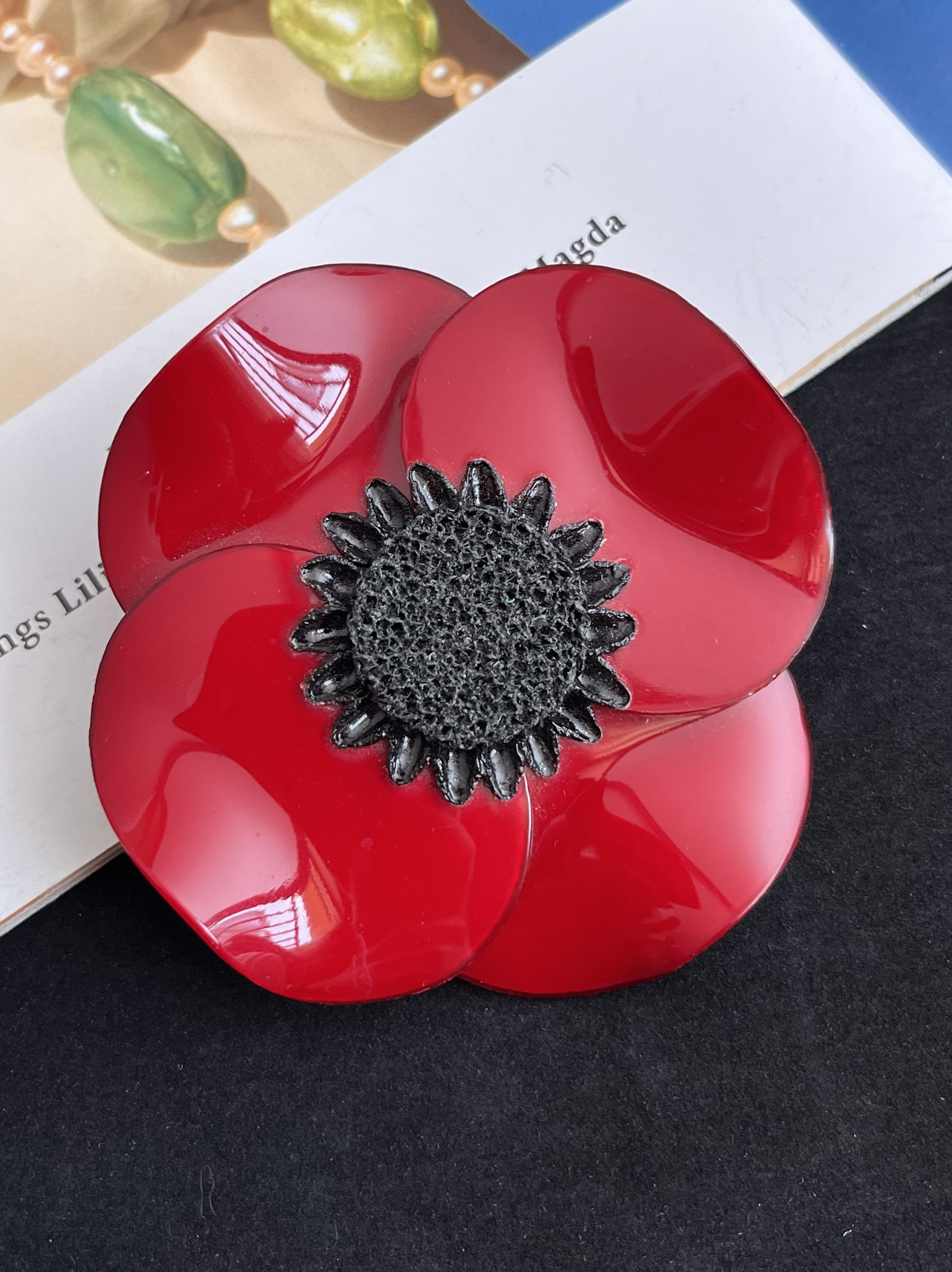 【任四月中古首饰】Cilea Paris花朵胸针 Vintage中古首饰