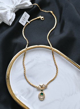 【任四月复古首饰】Attwood Sawyer吊坠项链 Vintage中古首饰