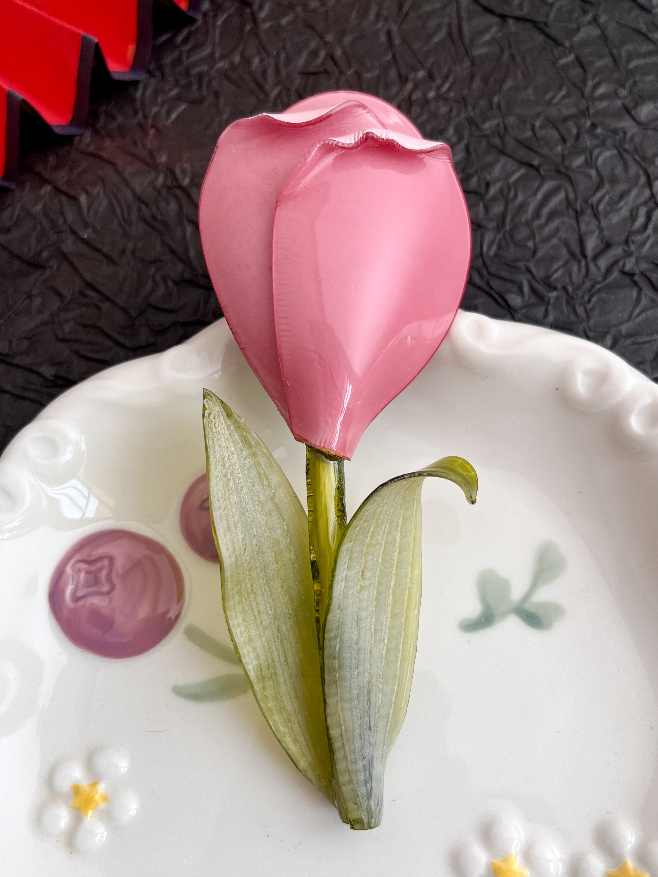 【任四月中古首饰】Cilea Paris郁金香胸针 Vintage中古首饰