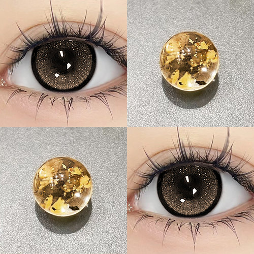 eyemose美瞳日抛30片小大直径棕色混血感隐形眼镜正品官方旗舰店