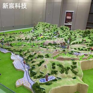 定制地形地貌沙盘模型制作中国地图乡镇城市规划交通线路军事演示