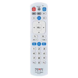 适用于深圳天威TOPWAY高清4K机顶盒遥控器天威SEN-3307 ASD-501 AMJ-160333 TOPWAY电视+宽带通用文忆原装款