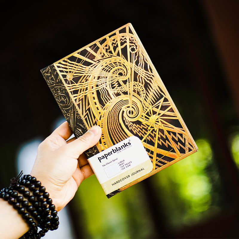 paperblanks纽约装饰查宁螺旋笔记本查宁崛起复古风硬封面日记事本子古典手帐阅读摘抄创意送礼物礼品文具