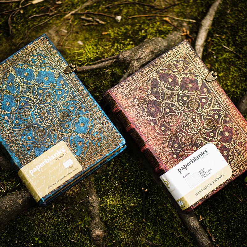 paperblanks笔记本昼夜之冠复古旅行手帐厚日记本记事本无酸纸硬封面横线空白精美创意文具学生礼物办公礼品