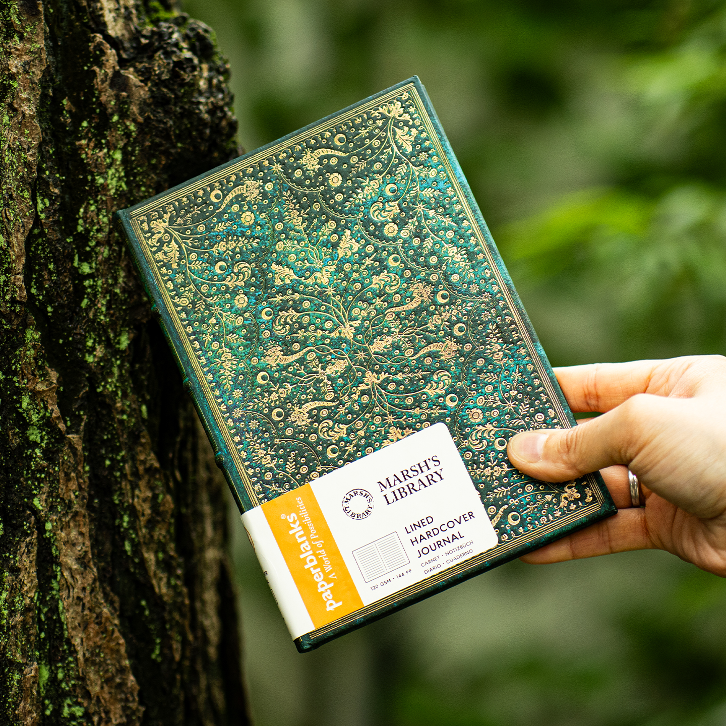 paperblanks佩兰克笔记本子绿宝石花簇日记事本复古风文艺文创高颜值精美手账手帐硬封面文具礼品礼物无酸纸