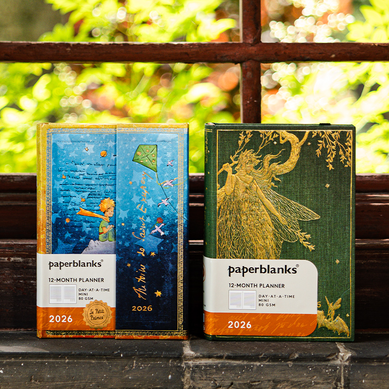 paperblanks佩兰克2026年一天一页日记本400页超厚笔记本子文艺复古手账DAY日程本会议记录礼品文具手帐新款