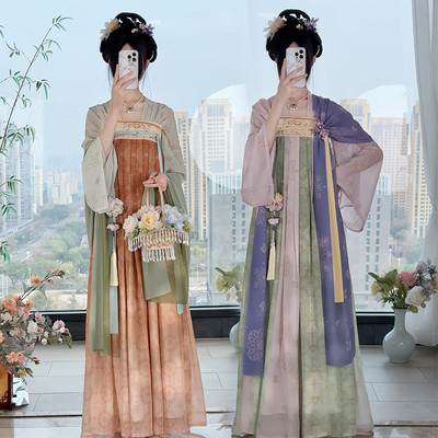 花琅阁原创唐制汉服女齐胸襦裙