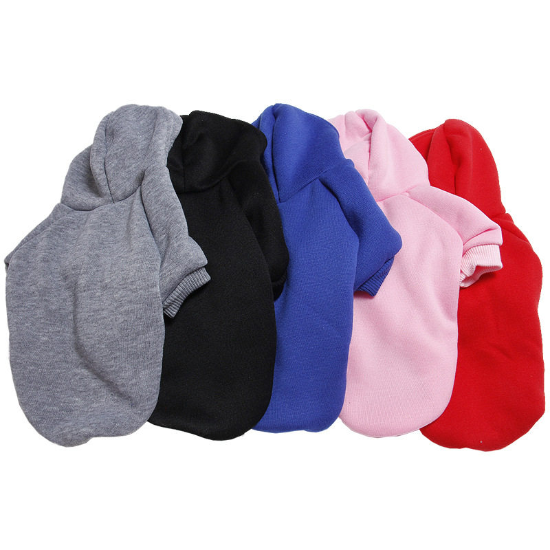 宠物卫衣狗狗衣服冬装纯色卫衣加绒保暖小中型犬卫衣宠物衣服