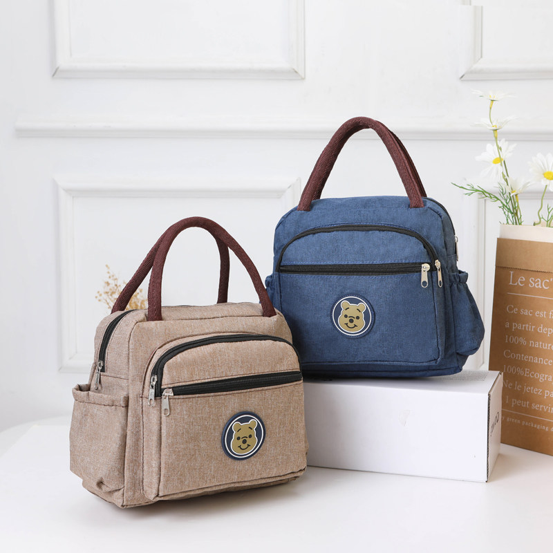 手提包女包牛仔布多拉链饭盒袋小圆包防水加厚便当袋妈咪包小布包,箱包皮具/热销女包/男包,时尚帆布包,淘宝优惠券,粉丝福利购,淘宝优惠卷