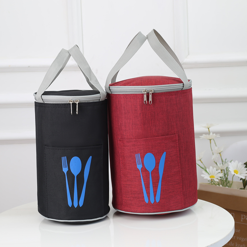 保温饭盒袋圆桶铝箔定形便当包