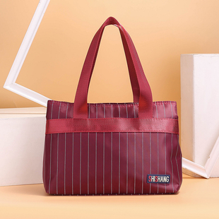 手提包女包尼龙加厚防水妈咪包托特包手拎包小布包上班逛街包布袋