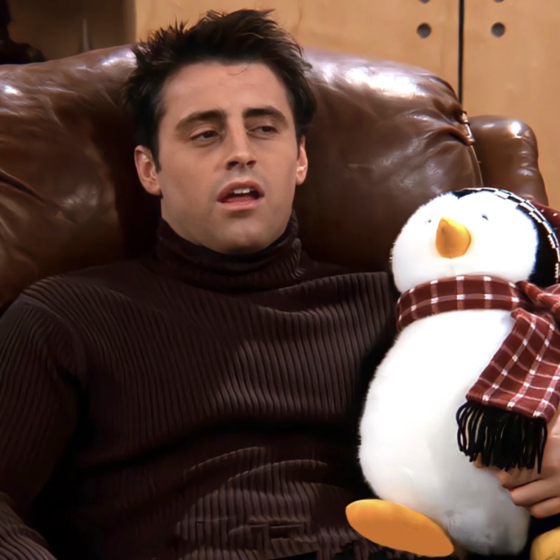 老友记周边企鹅Hugsy哈吉斯公仔礼物可爱 joey好朋友同款毛绒玩具