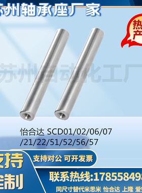 SCD01/2/6/7/21/22/51-D10-L100-M4导向轴 一端内螺纹型 g6