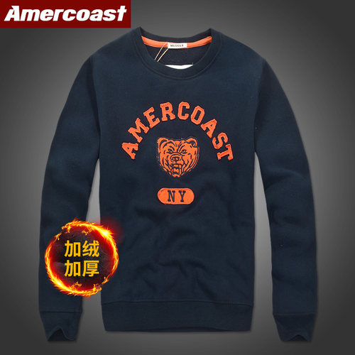 纯棉加绒af男卫衣休闲流行长袖男