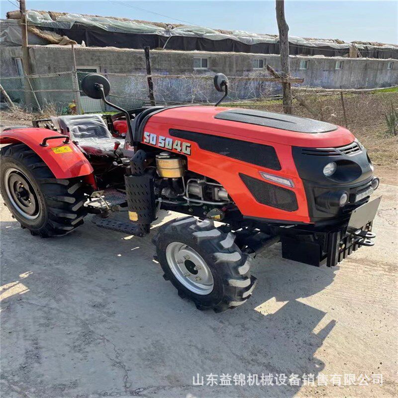 工地工程农场用四驱拖拉机 泰山804四轮大桥拖拉机补贴出售旋耕机