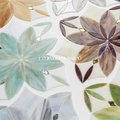 轻奢彩玻拼花玄关背景墙玻璃马赛克瓷砖卫生间厨餐厅墙砖定制拼画