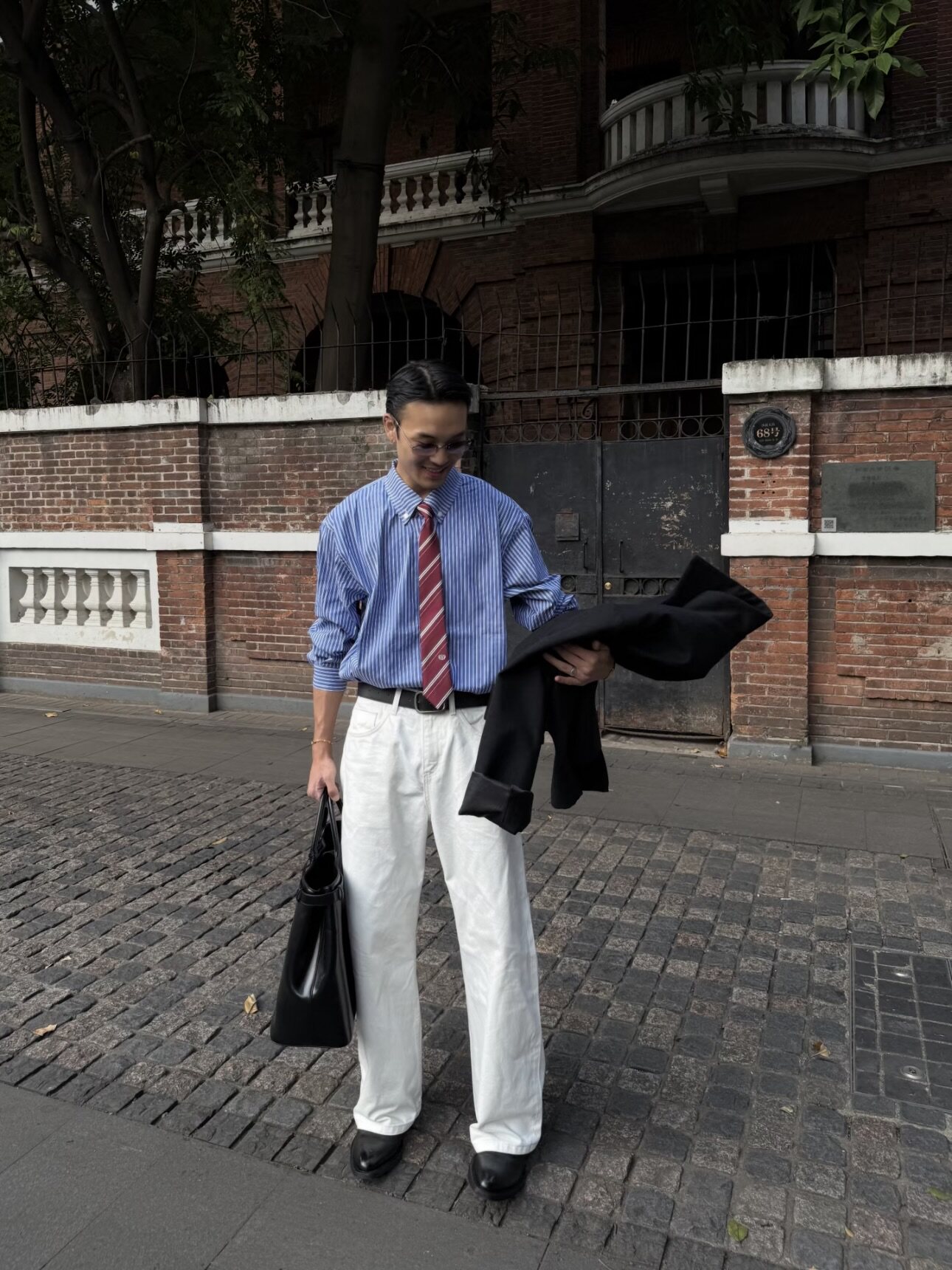 Caelum牛仔裤男Cleanfit阔腿直筒夏季薄款宽松垂坠感高级感长裤