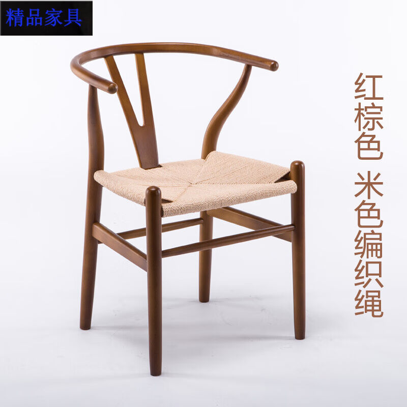 净靓实木餐椅子y椅餐椅休闲实木椅子凳子靠背椅现代简约创意椅子