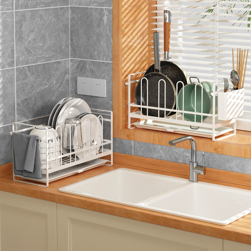 碗架沥水架家用厨房台面碗盘筷y子收纳架子水槽滤水杯架碗筷置物