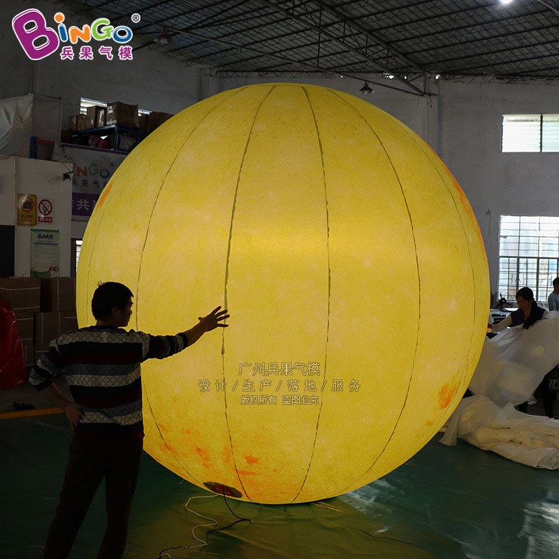 八大星球灯光黄月气模 t九大行星航空商场酒吧舞台装饰充气模型