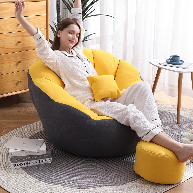 懒人沙发榻榻米小户型可躺可睡阳台卧室地上单人豆袋休闲椅网红款