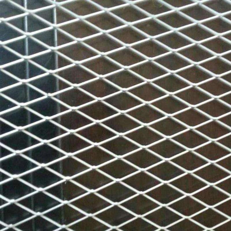 伸430拉网隔音镀锌铁丝网网不锈钢钢板棱形网装饰W网用防护网铝板