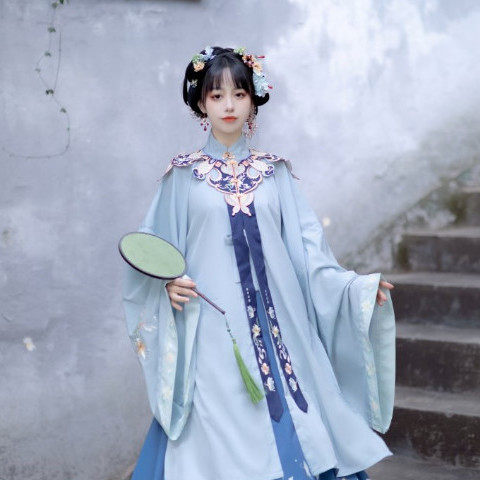 성인 HANFU 여성 슈퍼 요정 우아한 구름 어깨 RU DR