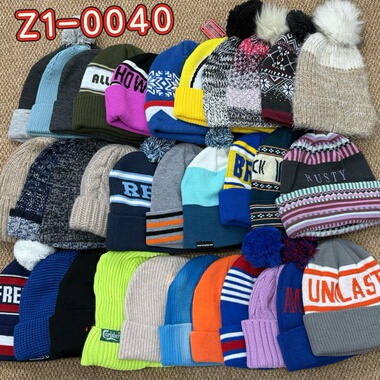 外贸出口美潮街头男女嘻哈说唱滑板rap字母时尚百搭针织帽冷帽子