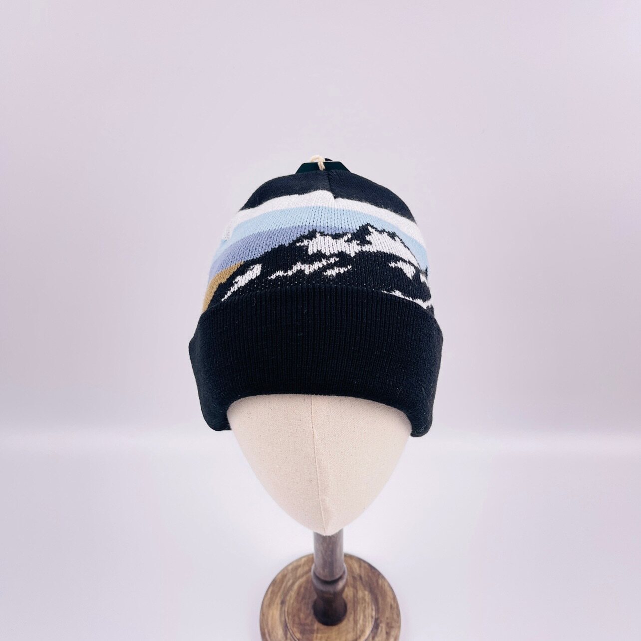 外贸美式男女冬季雪山针织帽男嘻哈保暖滑雪帽护耳毛线帽运动冷帽