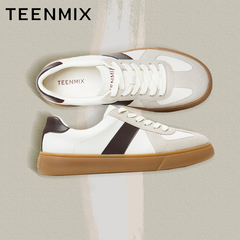 休闲百搭拼色复古