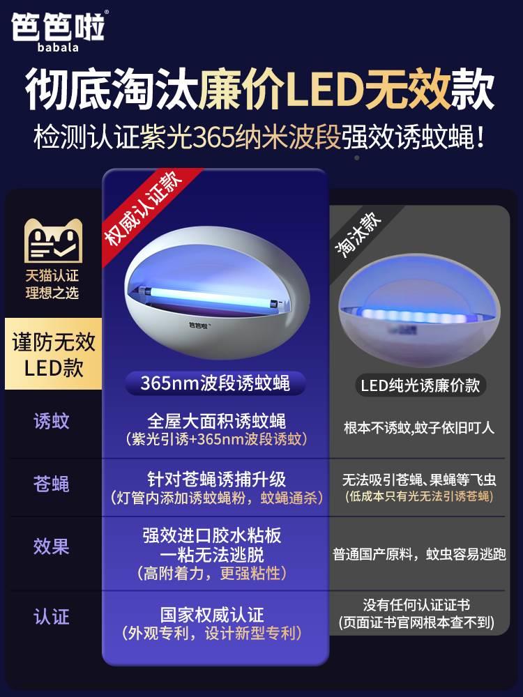 粘捕式灭蝇灯餐厅饭店商铺用驱杀诱捕苍蝇灯灭蝇神器挂壁式灭蚊灯