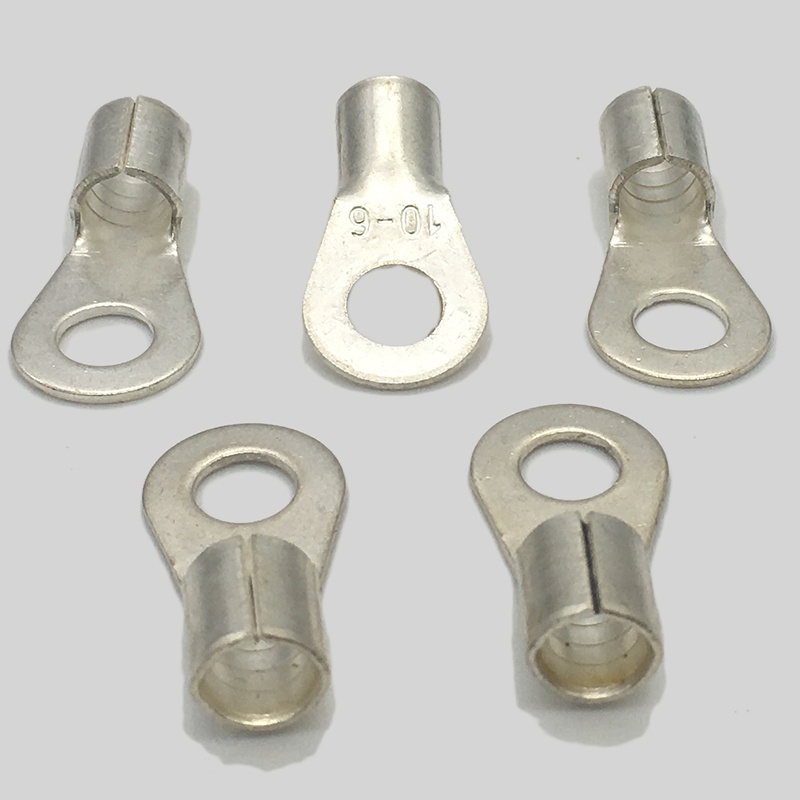 OT10-6圆形冷压端子O型接线端子电线接头连接器铜鼻线鼻子接线柱