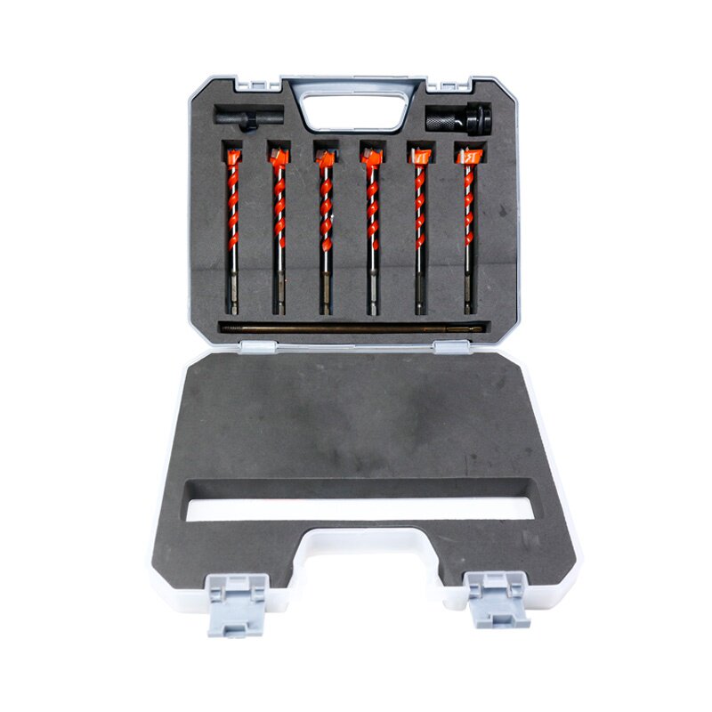 木工开孔器钻头多功能万用木头开锁铰链木板木门打孔支罗钻套装